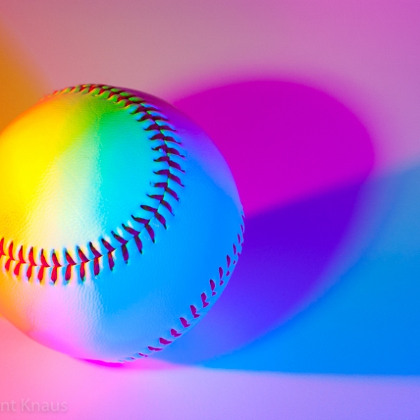 Baseball on White Background